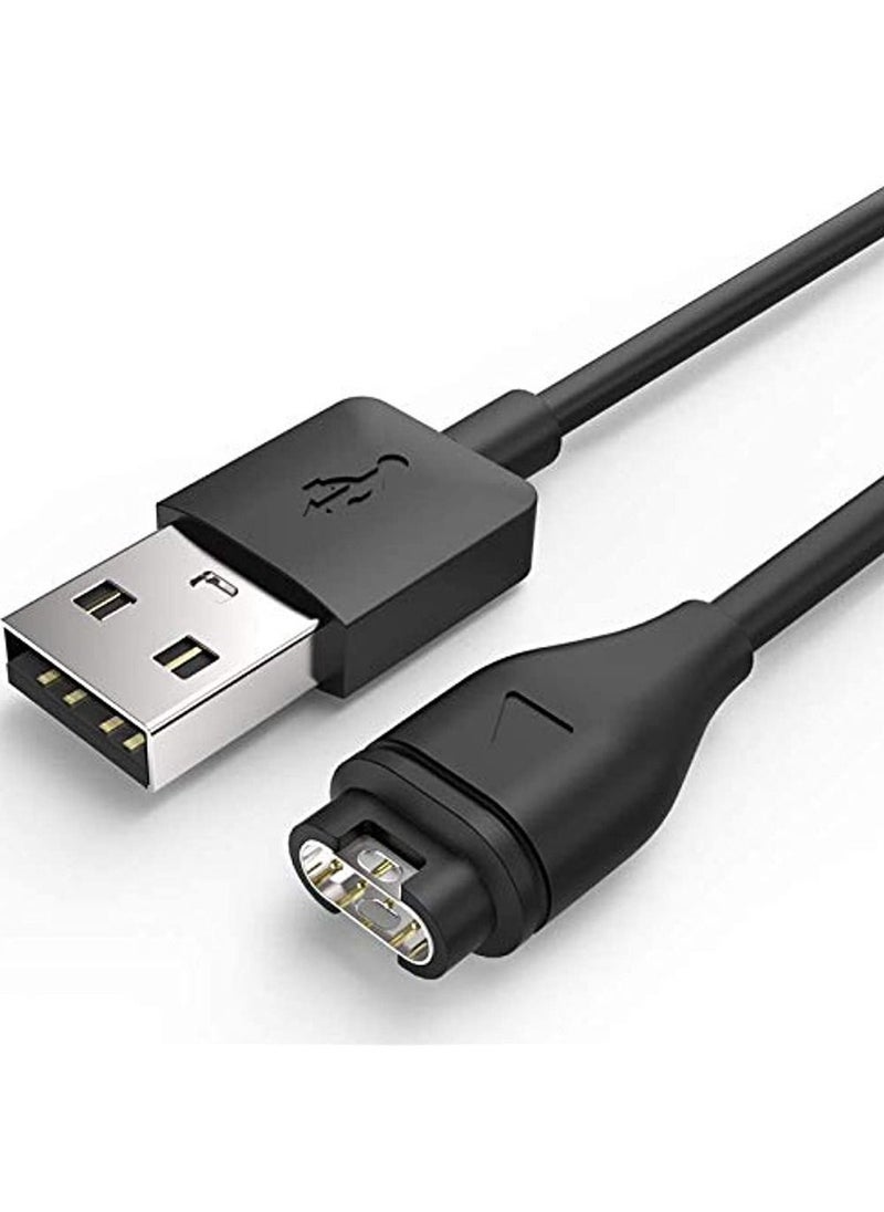 OIMG شاحن USB بديل للساعة كابل شحن 1 متر لـ Garmin Vivoactive 3 4 4S Fenix 7 7X 6 6S Pro 5 5X Plus Forerunner 955 935 945 Vivomove 3 3S Vivosport Venu Sq/Instinct 2 2S  - Image 1