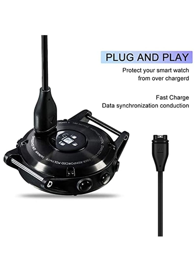 OIMG شاحن USB بديل للساعة كابل شحن 1 متر لـ Garmin Vivoactive 3 4 4S Fenix 7 7X 6 6S Pro 5 5X Plus Forerunner 955 935 945 Vivomove 3 3S Vivosport Venu Sq/Instinct 2 2S  - Image 5