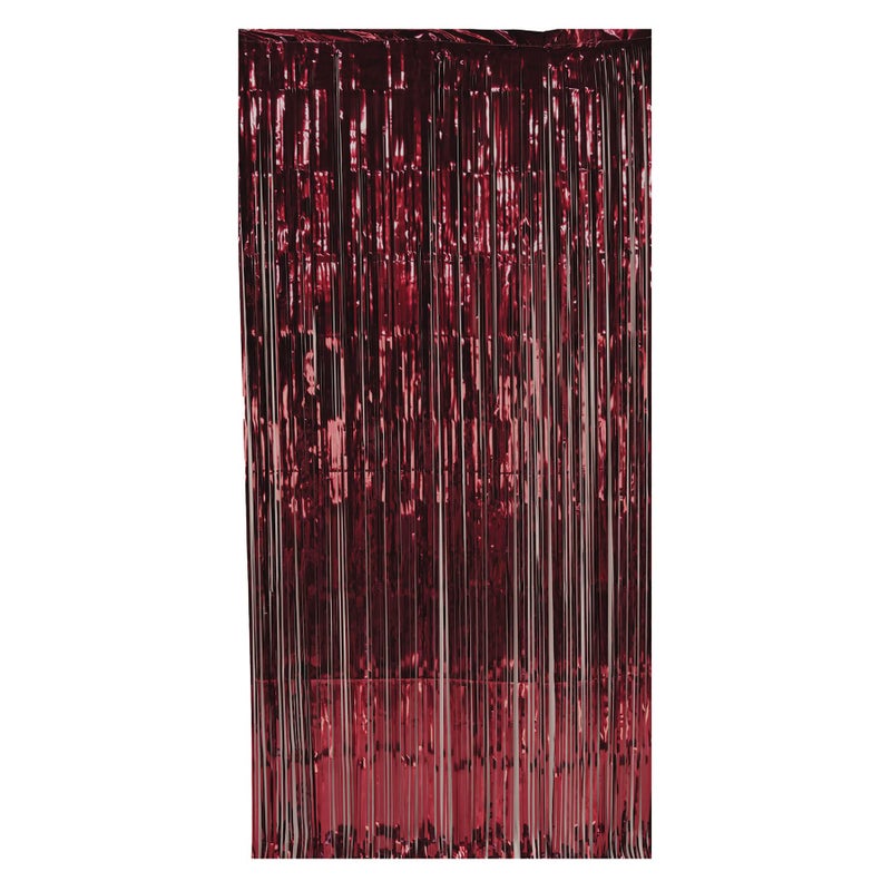 Beistle 1Ply Tinsel Foil Fringe Curtain Photo Booth Backdrop Birthday Party Decorations Wedding Reception Baby Shower Celebration Graduation Supplies - Image 2