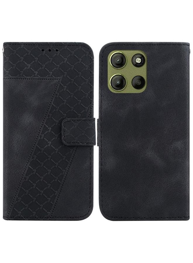 اس-توب جراب لهاتف Motorola Moto G15 مصنوع من الجلد المنقوش على شكل سبعة - Image 1