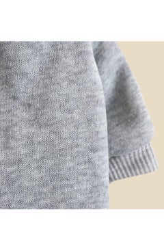 Najwa Cat Sweaters Shirts for Cats - Hairless Cat Cotton Tshirts Pet Clothes - Pullover Kitten T-Shirts with Sleeves - Cats & Small Dogs Apparel (Light Grey, Medium)  - Image 3