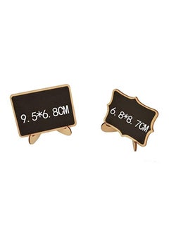 Y&D 20-Piece Blackboard With Stand Set Black/Beige  - Image 5
