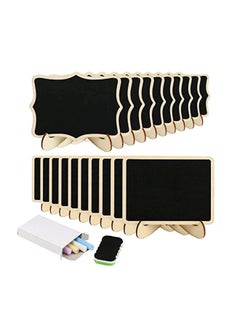 Y&D 20-Piece Blackboard With Stand Set Black/Beige  - Image 1