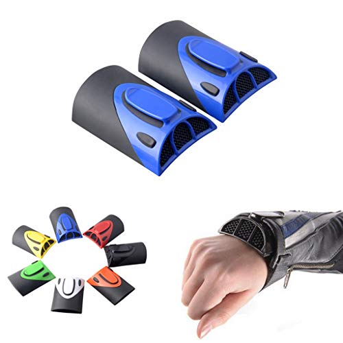Goldfire 1 Pair Universal Motorcycle Jacket Vents Clip-on Rider Cooling System Jacket Sleeve Vent for Summer Warm & Hot Weather (Blue) - Image 1