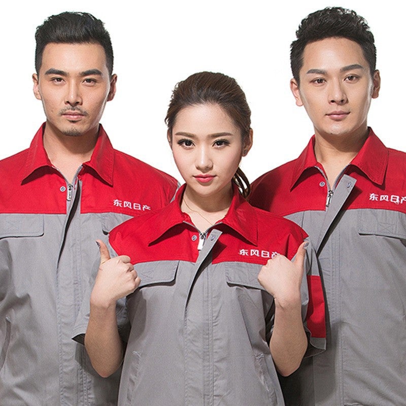 New Dongfeng Nissan Work Clothes Summer Thin Wear-Resistant Short-Sleeved Suit For Men 4S Shop Auto Repair Workshop Women - Image 5