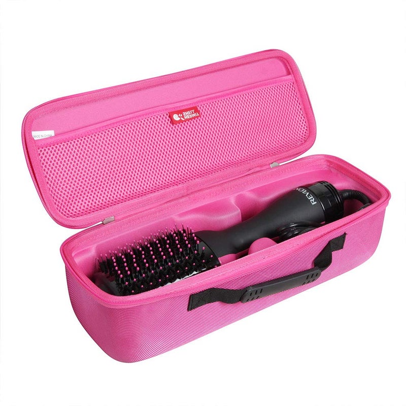 Hermitshell Travel Case for Revlon OneStep Hair Dryer and Volumizer Hot Air Brush Plum red