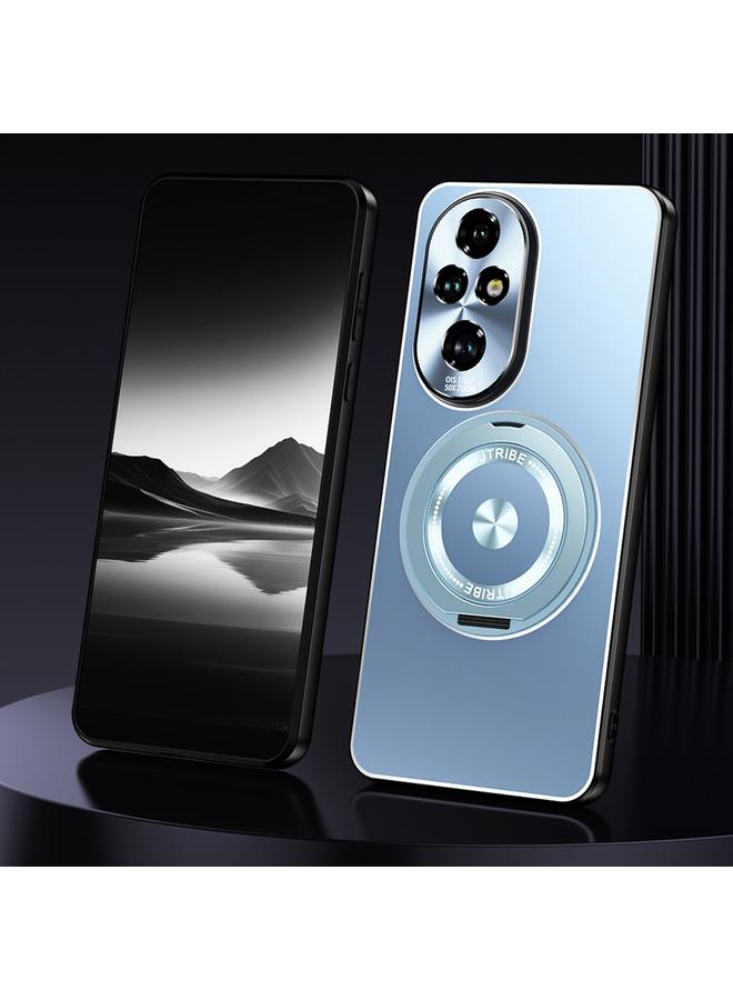 زبون جراب هاتف Honor 200 مع حامل دوار معدني غير لامع - Image 1