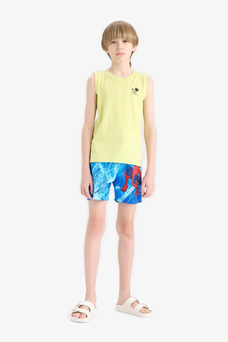 ديفاكتو Boy Regular Fit Spiderman Licensed Swim Shorts