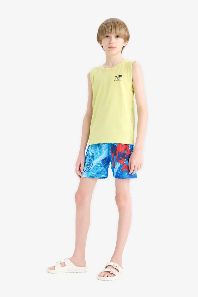 ديفاكتو Boy Regular Fit Spiderman Licensed Swim Shorts