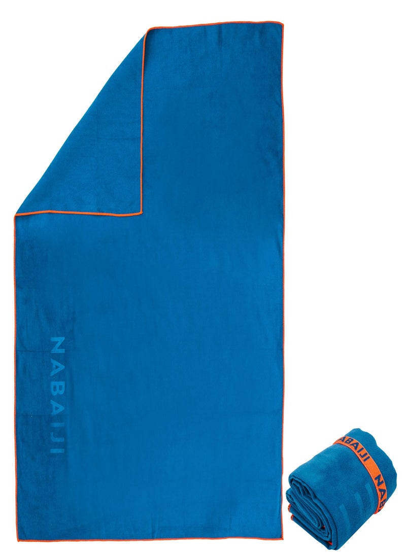 NABAIJI NABAIJI by DECATHLON, Microfiber Towel Size S 39 X 55 CM Soft & Quick-Dry Dark Blue  - Image 1