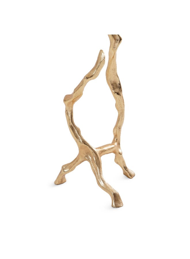Pan Home Exeter Accent Table Marble - White And Gold - Image 3