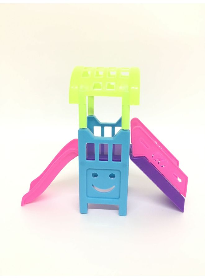 Toy Accessories Toy Slide Doll Amusement Park Suitable For 10cm Doll Slide Amusement Park-Color:Products Do Not Contain Dolls  - Image 1