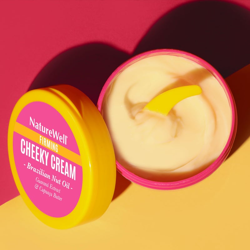 NATURE WELL Ultra-Rich Firming & Tightening Cheeky Body Cream, Promotes Deep Hydration, Fast Absorbing, Scents of Pistachio Cream, Almond Blossom, Brazil Nut, Cupuacu, Coconut, & Salted Caramel, 10 Oz - Image 5