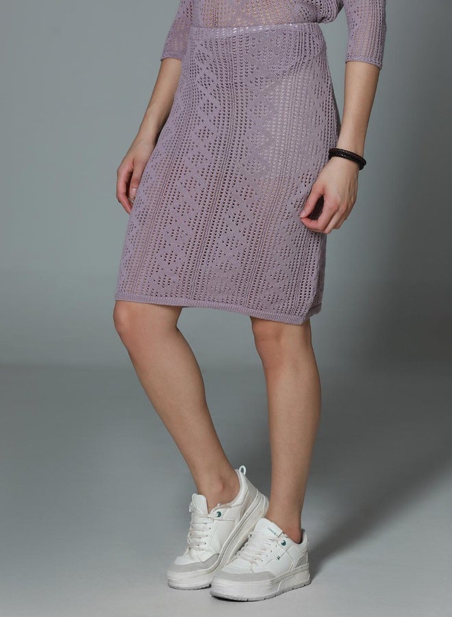 هاي ستار طقم نسائي بنفسجي بقصة عادية - أنيق ومريح - Image 2