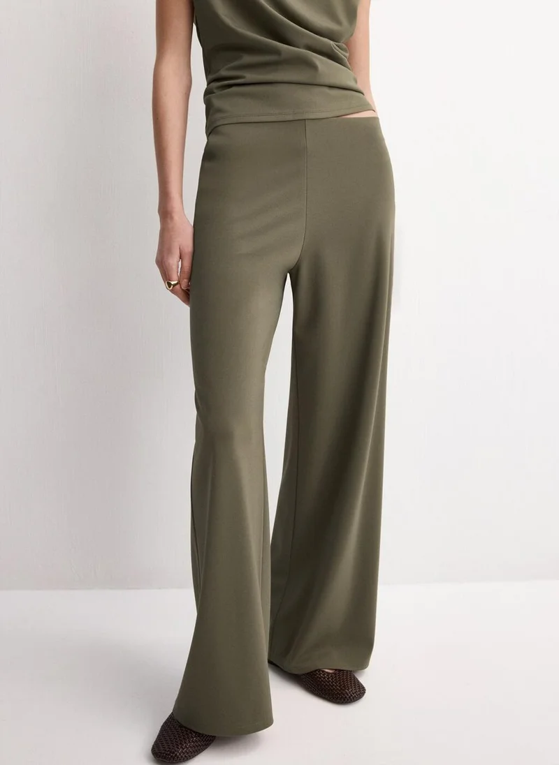 مانجو Straight-fit trousers with elastic waist