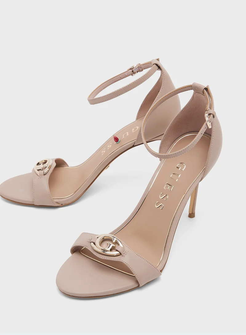 GUESS Ankle Strap High Heel Sandals