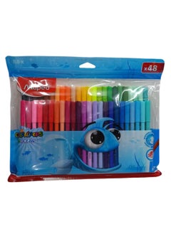 Maped Pack Of 48 Ocean Felt Tip Color Pen Multicolour  - Image 1