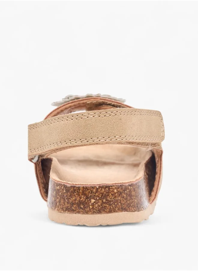 جونيورز Boys Lion Applique Sandals With Hook And Loop Closure Ramadan Collection