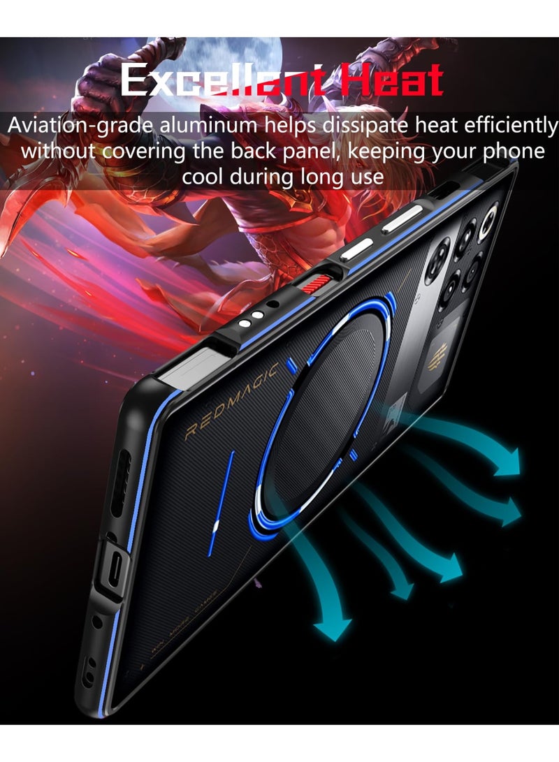 general Compatible with ZTE Nubia Red Magic 11 Pro/11 Pro Plus/11 Pro+ Bumper Case Shock Absorption Aluminum Side Bumper Strap Hole Thin Aluminum Metal Frame - Image 3