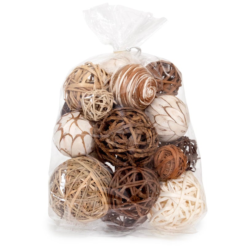 Andaluca Decorative Balls Bag Bowl Filler Home Decor (Beige) - Image 3