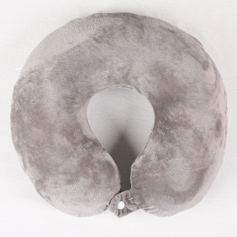 Memory Foam U-Shaped Pillow Can Be Stored U-Shaped Pillow Neck Pillow Travel U-Shaped Pillow Neck Pillow Aircraft Neck Pillow Logo - Image 1