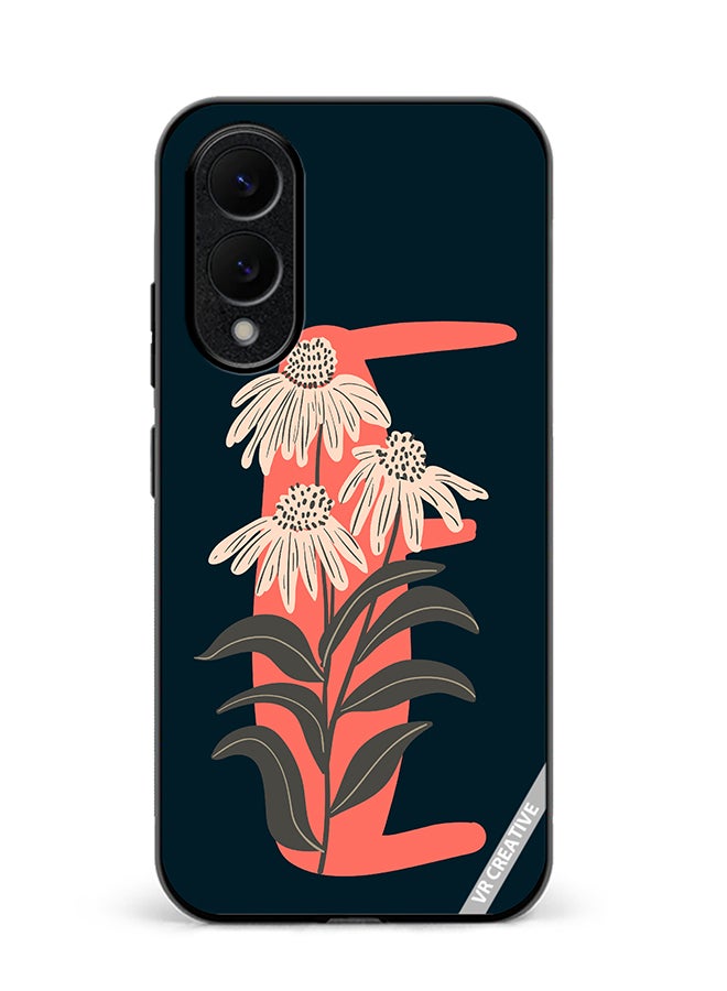 VR CREATIVE Protective Case Cover For Samsung Galaxy S25 Edge Alphabet E Design Multicolour