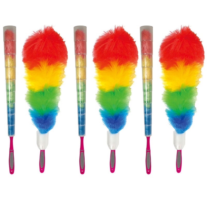WBM Home Microfiber Duster for Cleaning Multicolor Dust Cleaner 3 Count