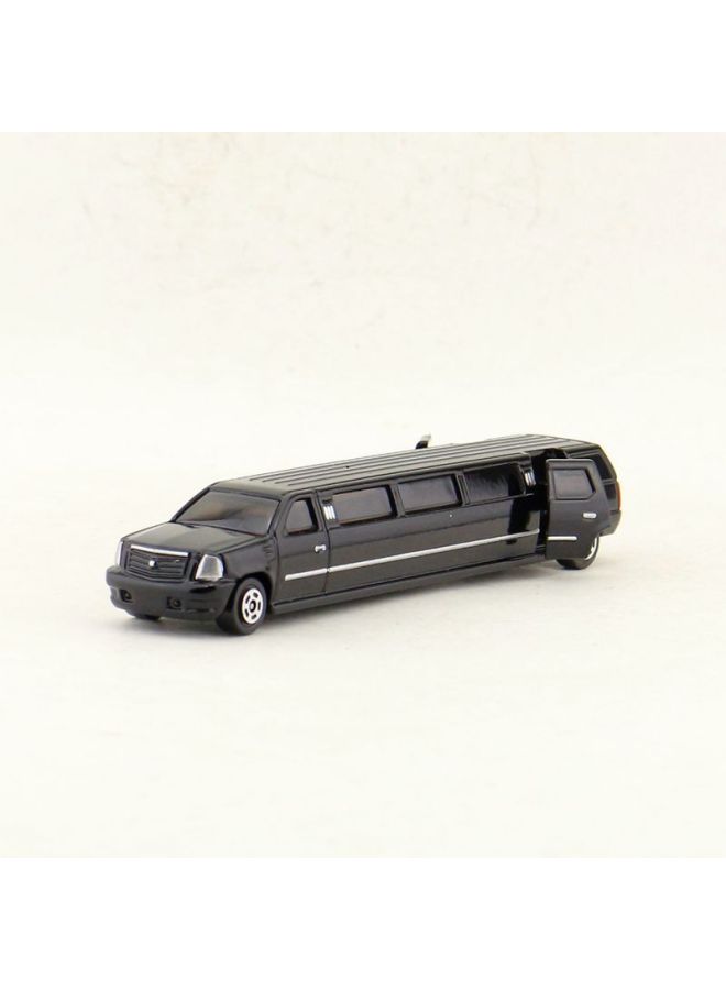 Huayi Alloy Model Children's Toy Lengthened Car Series Flat Trailer Tanker Container Truck Gift Box-Color:Bulk Cadillac Black - Image 1