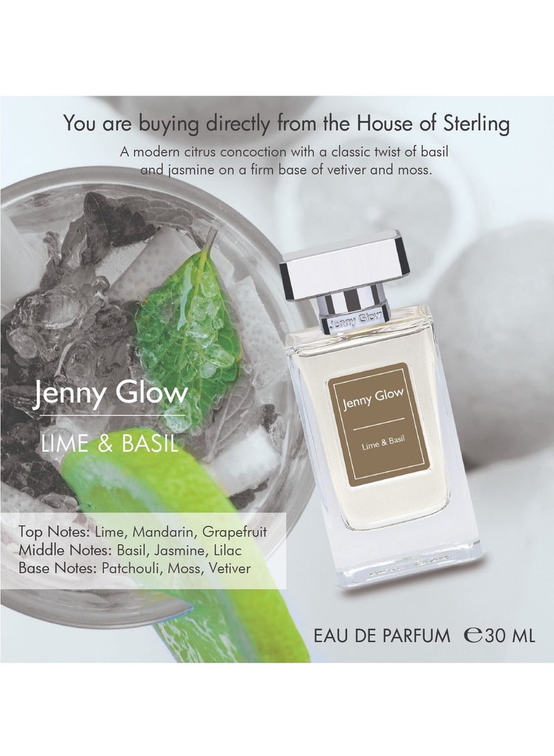 Jenny Glow Lime & Basil Eau De Perfume For Women - 30ML - Image 3