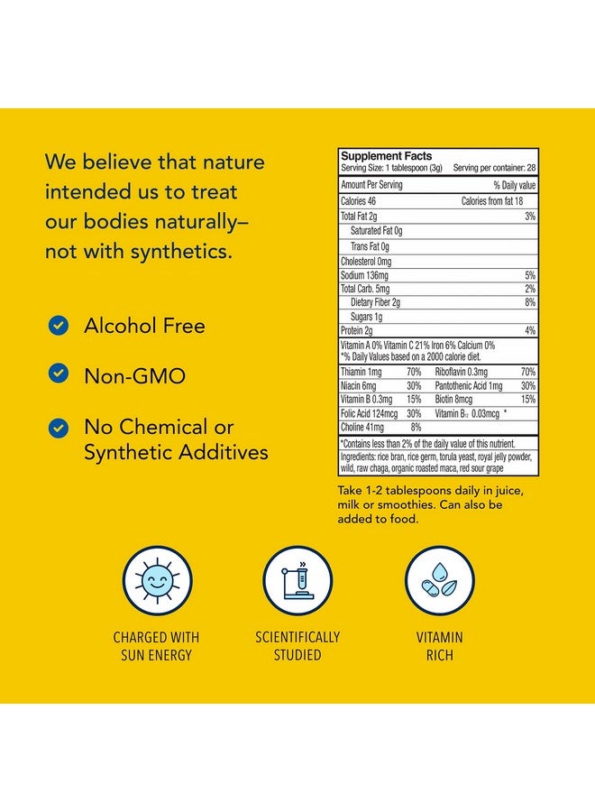 North American Herb & Spice Purely-B - 14.1 oz - Whole Food B Complex Concentrate - Natural Energy Source, Healthy Metabolic Response - Raw Chaga & Maca - Non-GMO - 28 Servings - Image 5