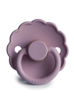 FRIGG Daisy Latex Baby Pacifier, 6-18 Months, Size 2, Pack of 1 - Heather  - Image 2