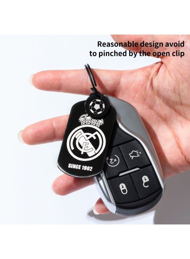 KeyAmor lux Real Madrid keychain for Real Madrid team fan, comes in fancy gift box which makes it a perfect choice for a special gift  - Image 2