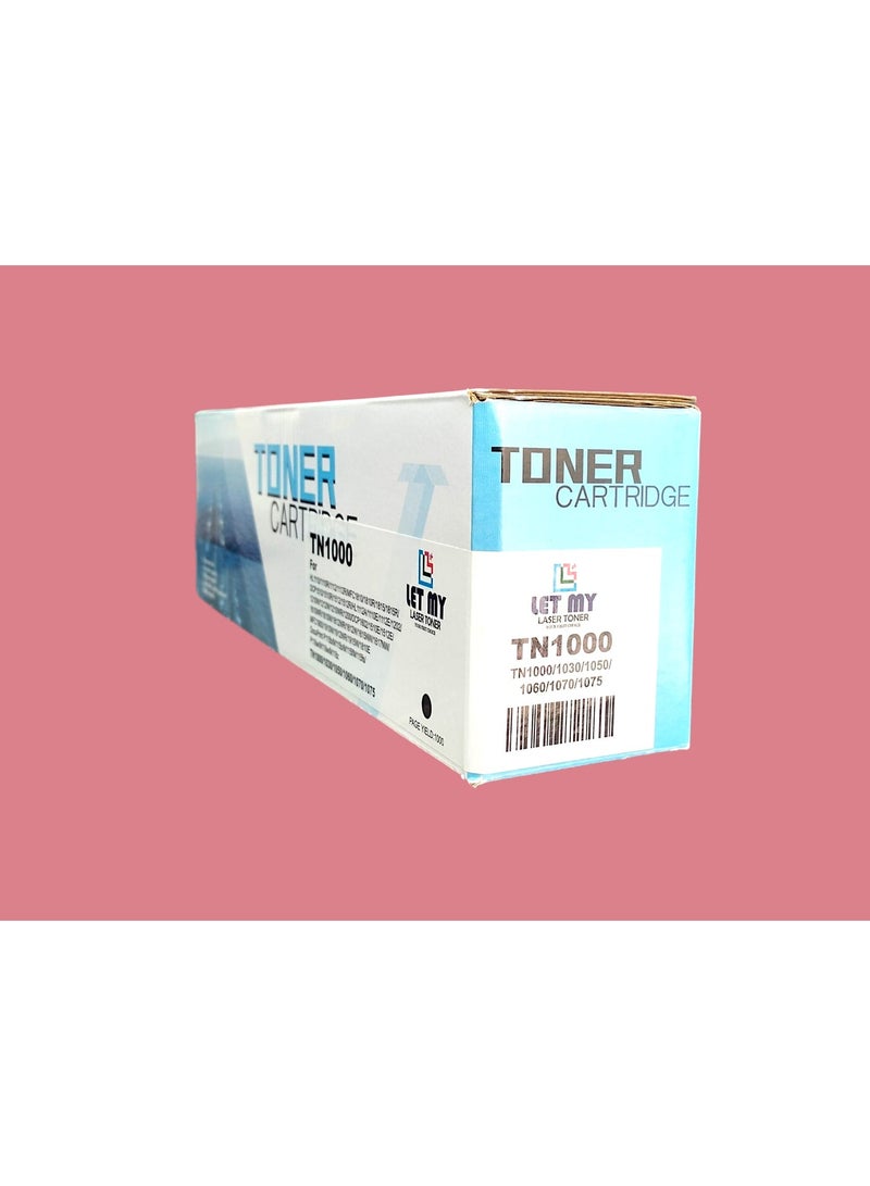 دعني خرطوشة حبر ليزر TN1000 من LETT MY، متوافقة مع طابعات HL 1110 و1210W وDCP 1510 و1610W وMFC 1810 و1815 و1910W - أسود - Image 2