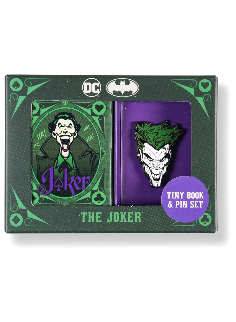 DC Comics The Joker Tiny Book and Pin Set