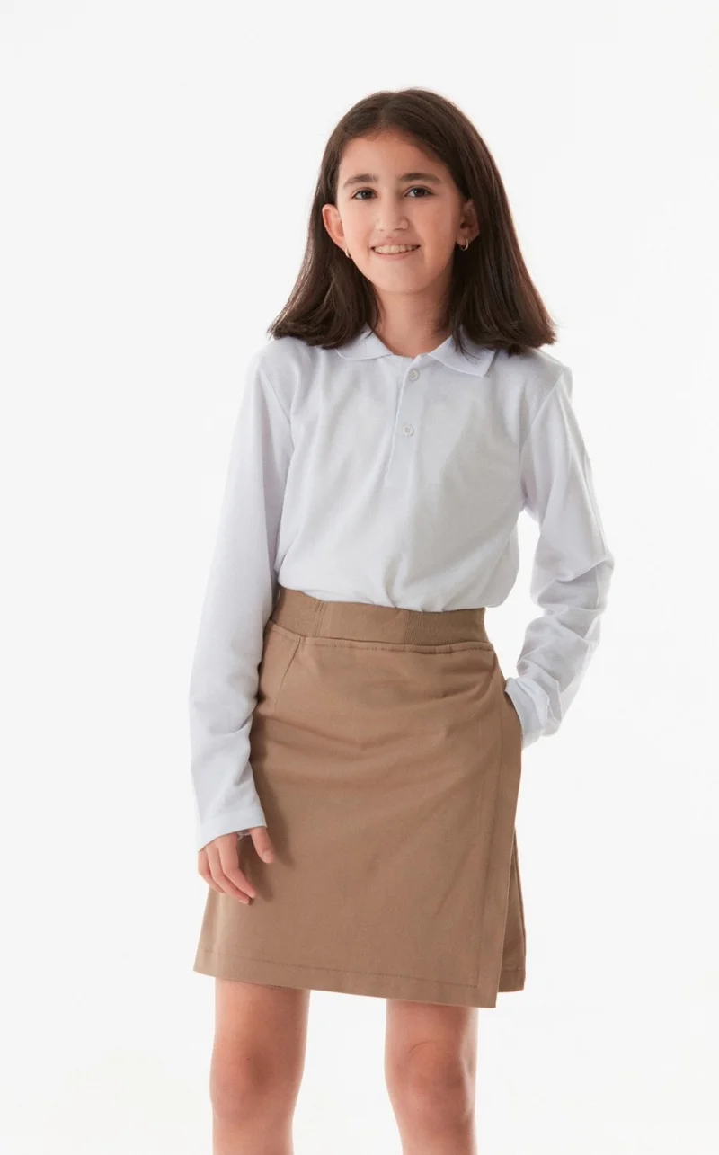FullaModa Basic Elastic Waist Girl Shorts Skirt