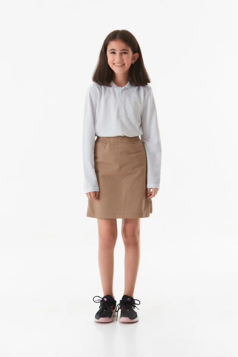 FullaModa Basic Elastic Waist Girl Shorts Skirt