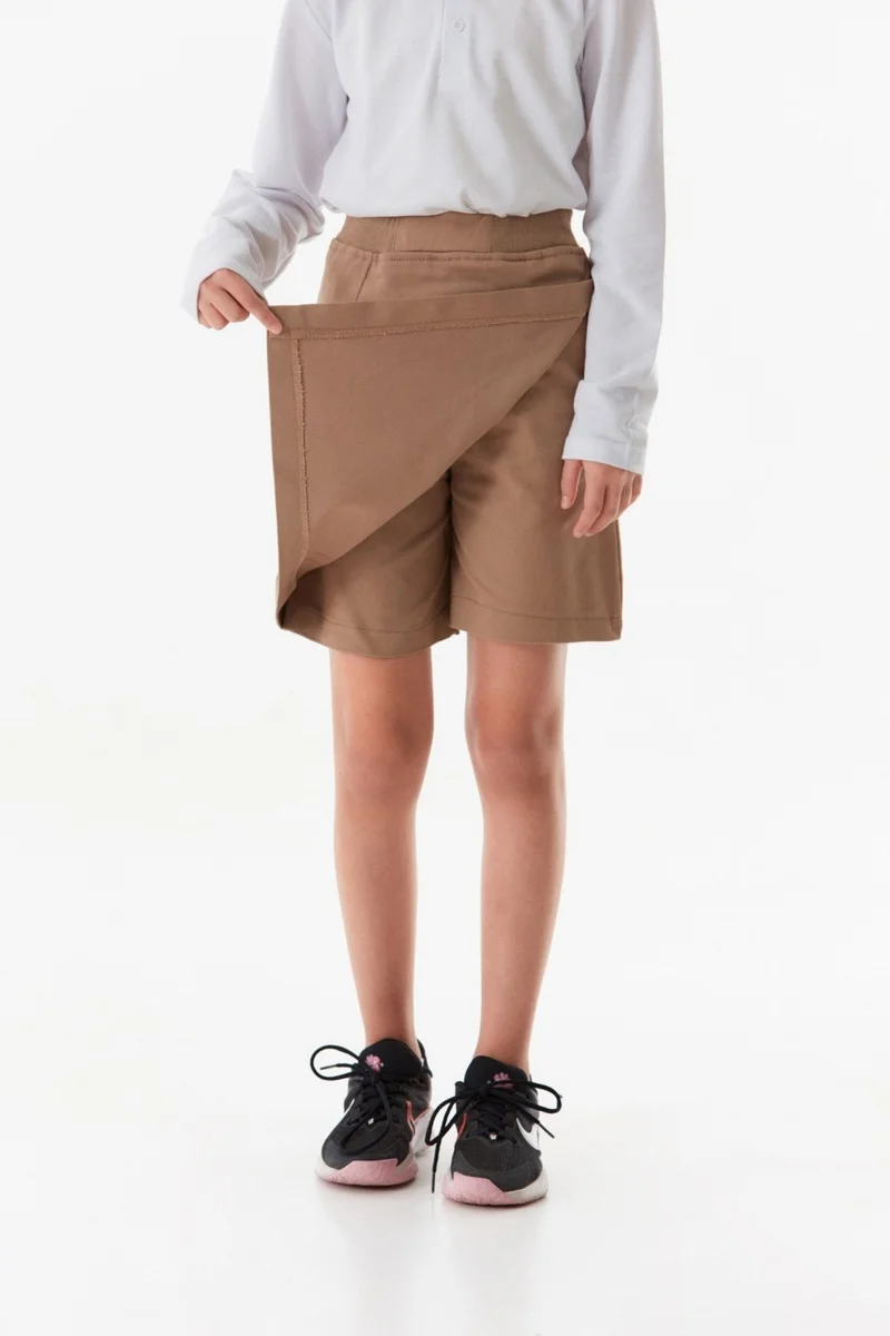 FullaModa Basic Elastic Waist Girl Shorts Skirt