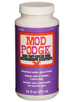Mod Podge Cs15063 Waterbased Sealer, Glue & Finish, 16 Oz, Hard Coat, 16 Ounce, Clear, 16 Fl Oz  - Image 1