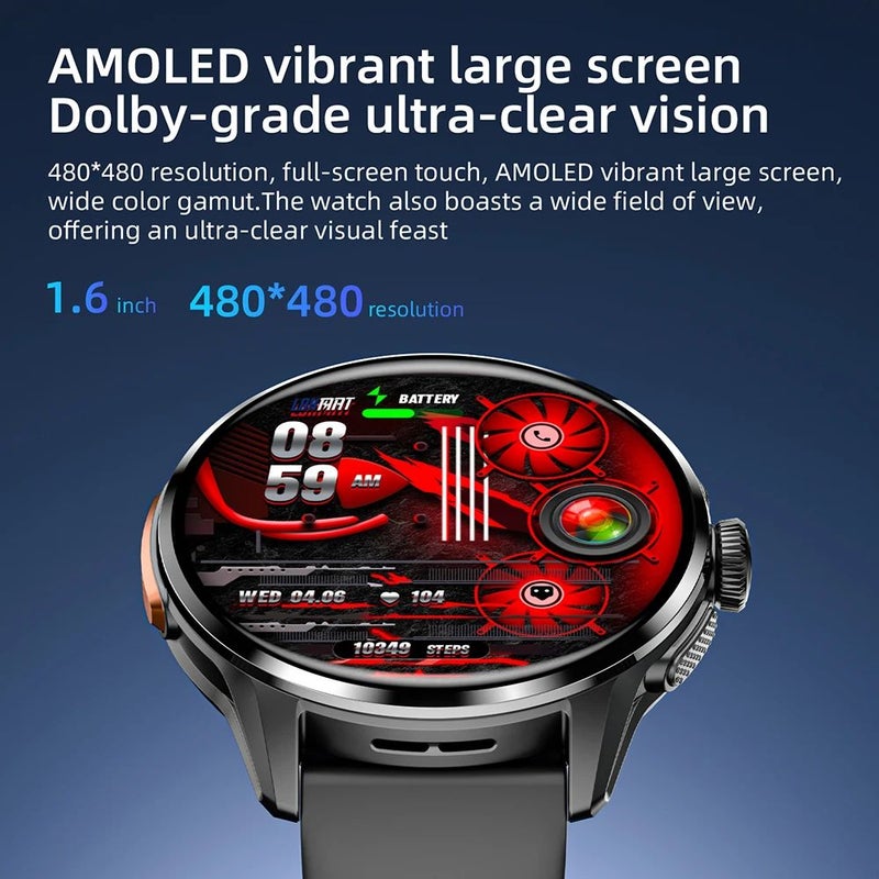 Lokmat Appllp 3 4G Smartwatch, 190-Degree Retractable Camera, Sc8541e Quad-Core, 3+32gb, Black - Image 5