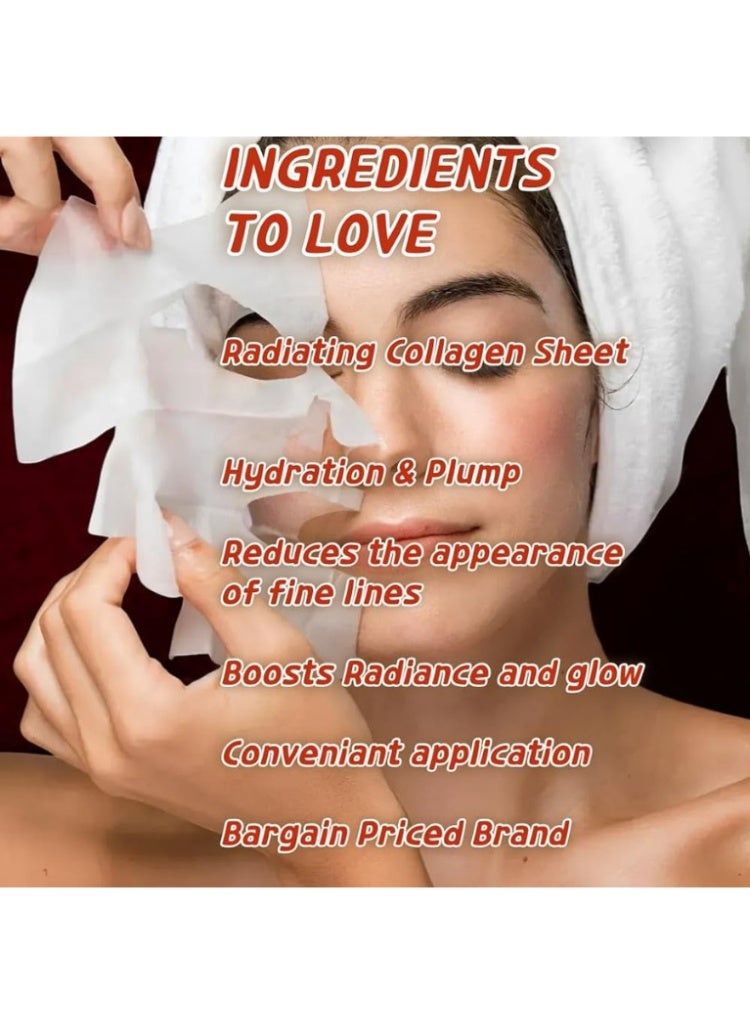ELT Wellcero Collagen Vital Mask – Korean Collagen Sheet Mask for Firming, Anti-Aging & Deep Hydration - Image 3