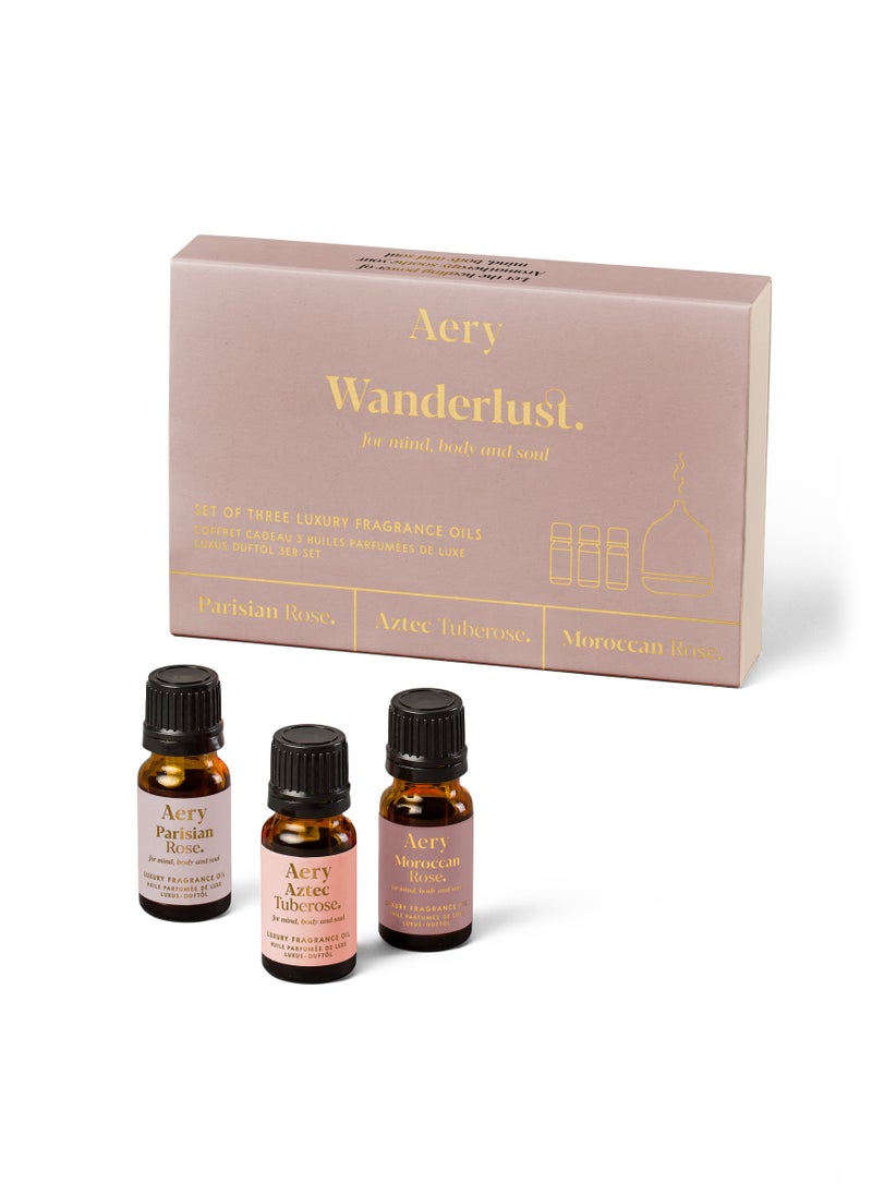 Aery Living Wanderlust Fragrance Oil Set 3 x 10ml  - Image 1