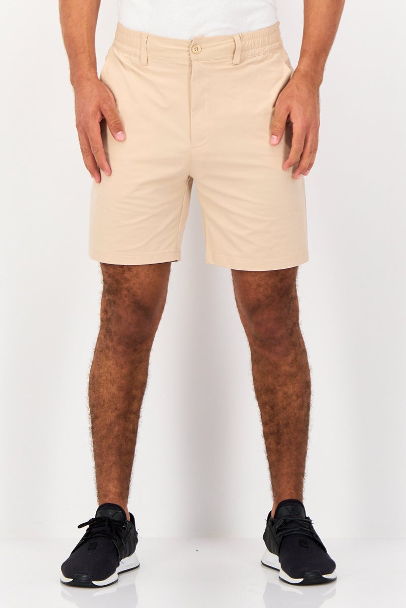 RBX Men Sportswear Fit Outdoor Shorts, Beige - Image 1