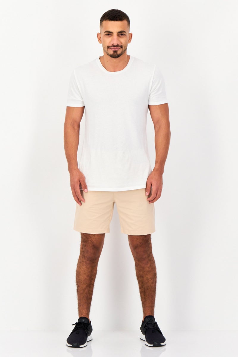 RBX Men Sportswear Fit Outdoor Shorts, Beige - Image 4