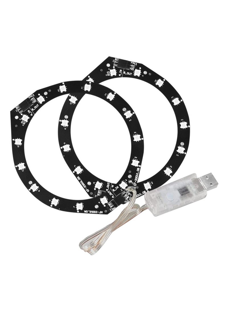 PS5 Slim Console Decorative Lights Seven Colors Colorful Luminous Atmosphere Marquee Ring Bar Remote Control Gaming Accessories - Image 2