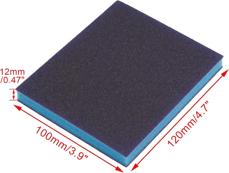 BokWin 16Pcs Sanding Sponge 60 Grit/ 100 Grit/ 120 Grit/ 220 Grit Sanding Blocks, Washable and Reusable Sand Sponge Kit (Including 4 Assortment Grade Coarse, Medium, Fine,Superfine) - Image 3