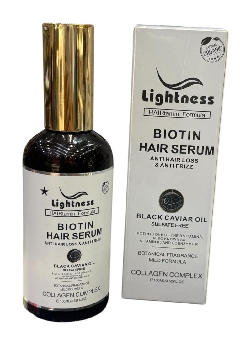 ليجيتنيس مجموعة العناية بالشعر بالبيوتين الخفيف مع زيت الكافيار الأسود ومركب الكولاجين، مجموعة من 3 قطع - شامبو 800 مل، قناع شعر 1000 مل، سيروم شعر 100 مل - Image 4