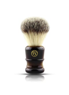 Shaving Brush for Men, Extra Density Chrome Synthetic Best Brush with Classic Black Handle Knot 24mm Shaving Hair Salon Tool Gifts for Fathers Day