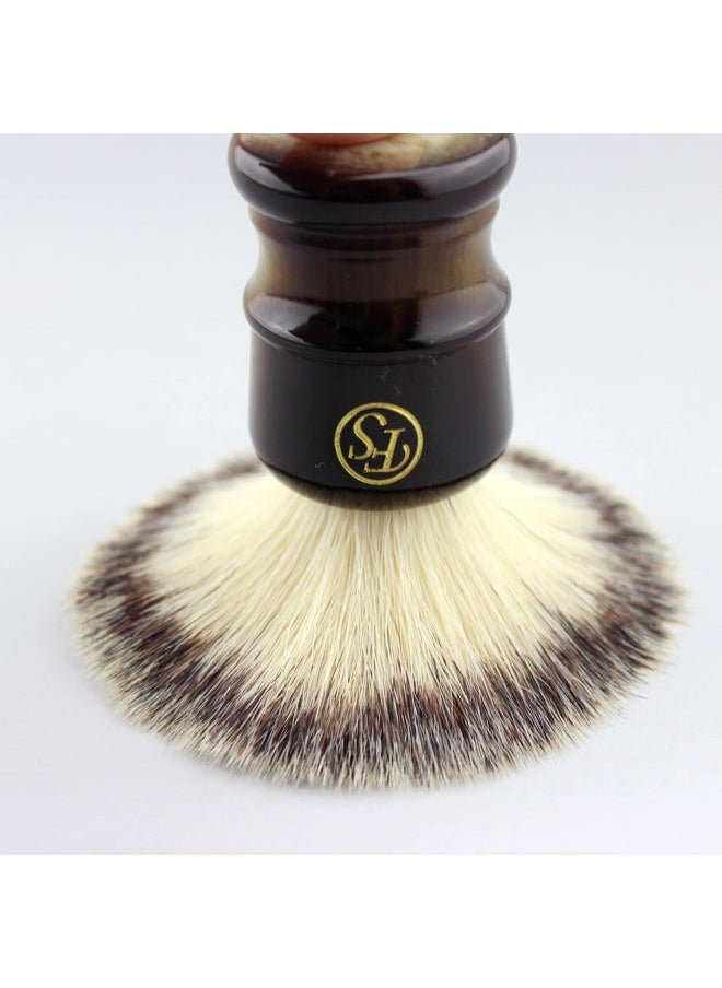Frank FS shaving - Shaving Brush for Men, Extra Density Chrome Synthetic Best Brush with Classic Black Handle Knot 24mm Shaving Hair Salon Tool Gifts for Fathers Day - Image 1