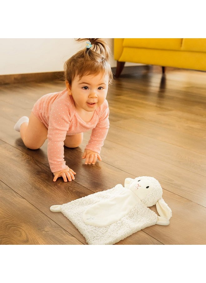 Panelee - 2 Pcs Baptism Gifts Baby Blessings Lamb Security Blanket For First Communion Christening Baby Baptism Gifts Baby Showers - Image 1