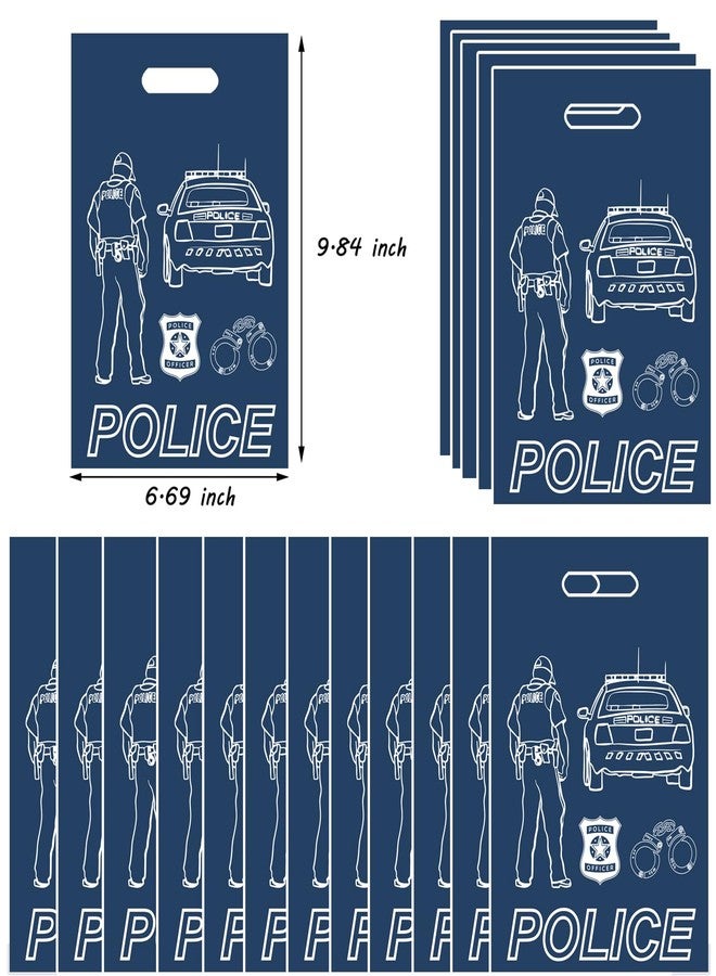 CupaPlay 50PCS Police Party Supplies Goodie Favor Plastic Bags - Halloween Cosplay Police Birthday Party Favors Decorations Halloween Goodie Gift Bag - Image 2